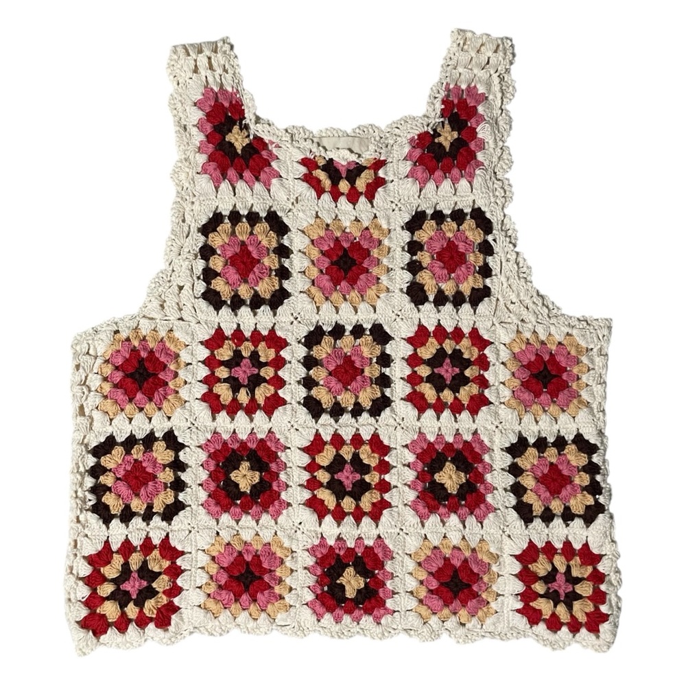 LUCKY BRAND Crochet Tank Top Small - Picture 4 of 12